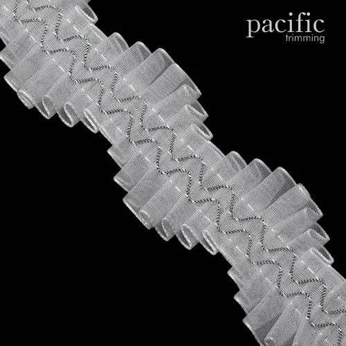 1" Double Pleated Wave Trim : 280027RF