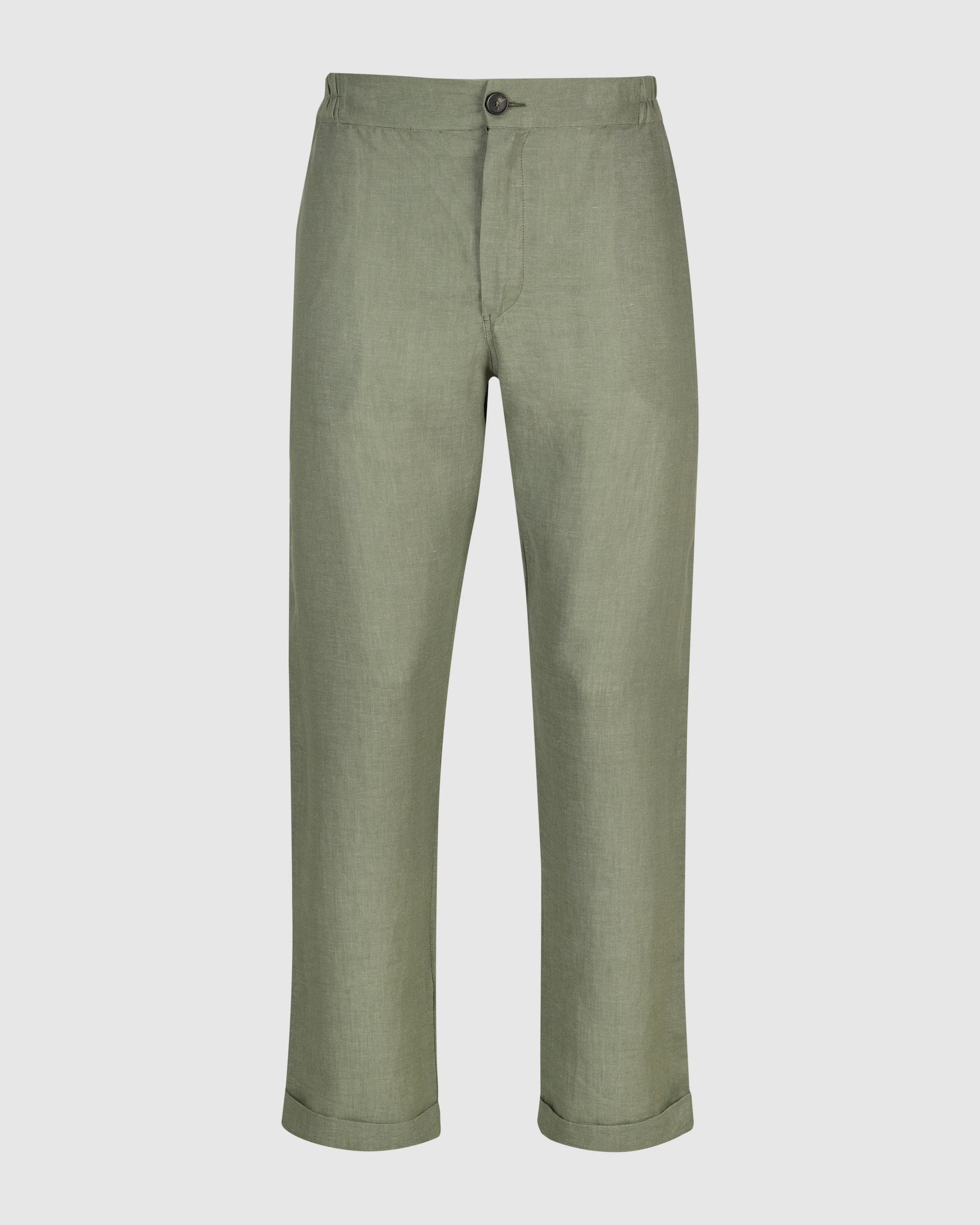 ANACAPRI LINEN TROUSERS IN GREEN