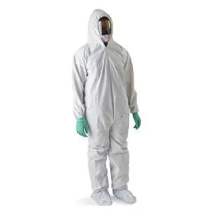 Anti-Static Microporous Breathable Coveralls with Hood and Boots, 2X-Large