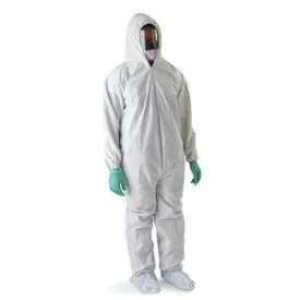 Anti-Static Microporous Breathable Coveralls with Hood and Boots, 2X-Large