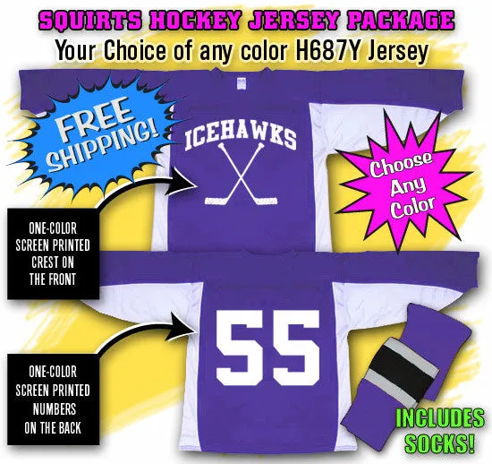 Athletic Knit Squirts Hockey Jersey Package