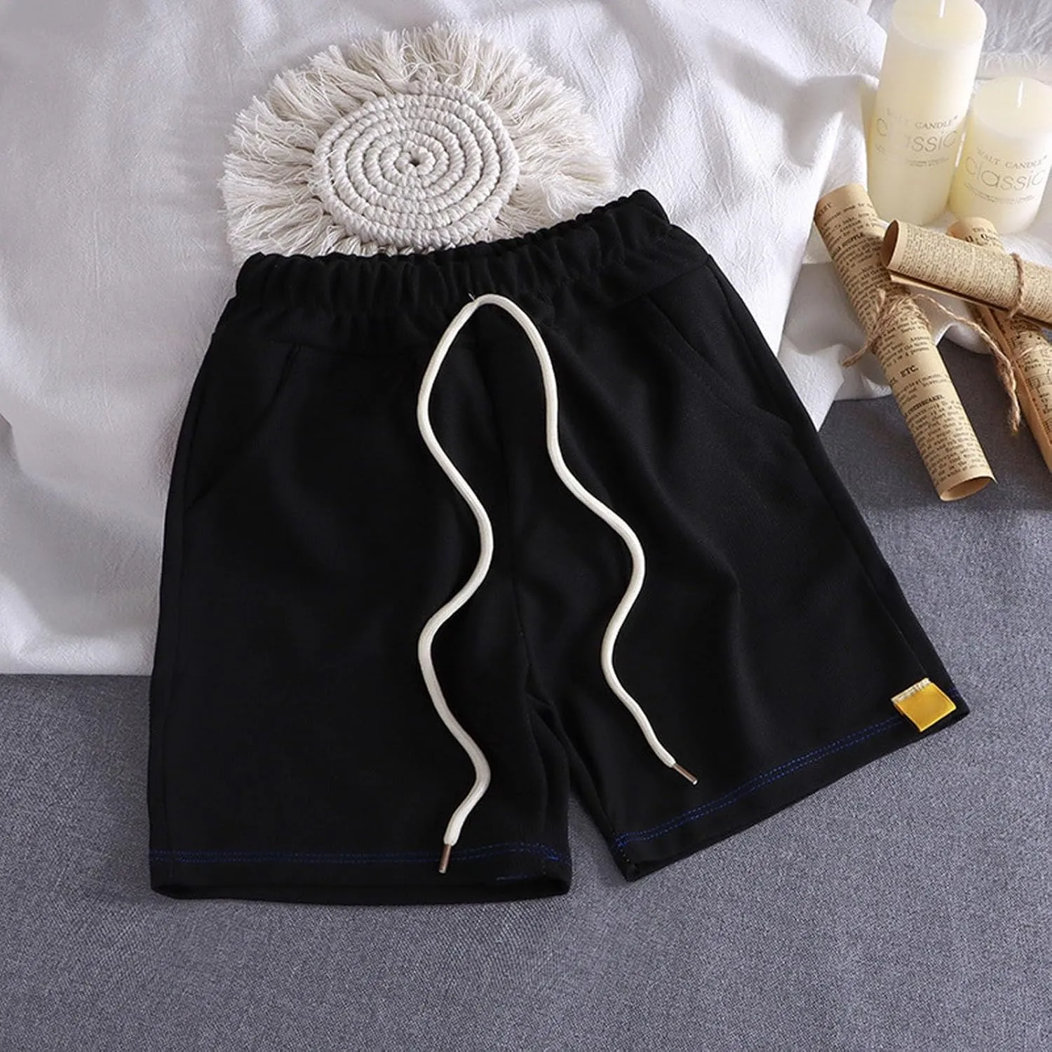 Athletic Running Shorts for Boys Casual Pull on Jogger Short Pants with Pockets Toddler Summer Active Short