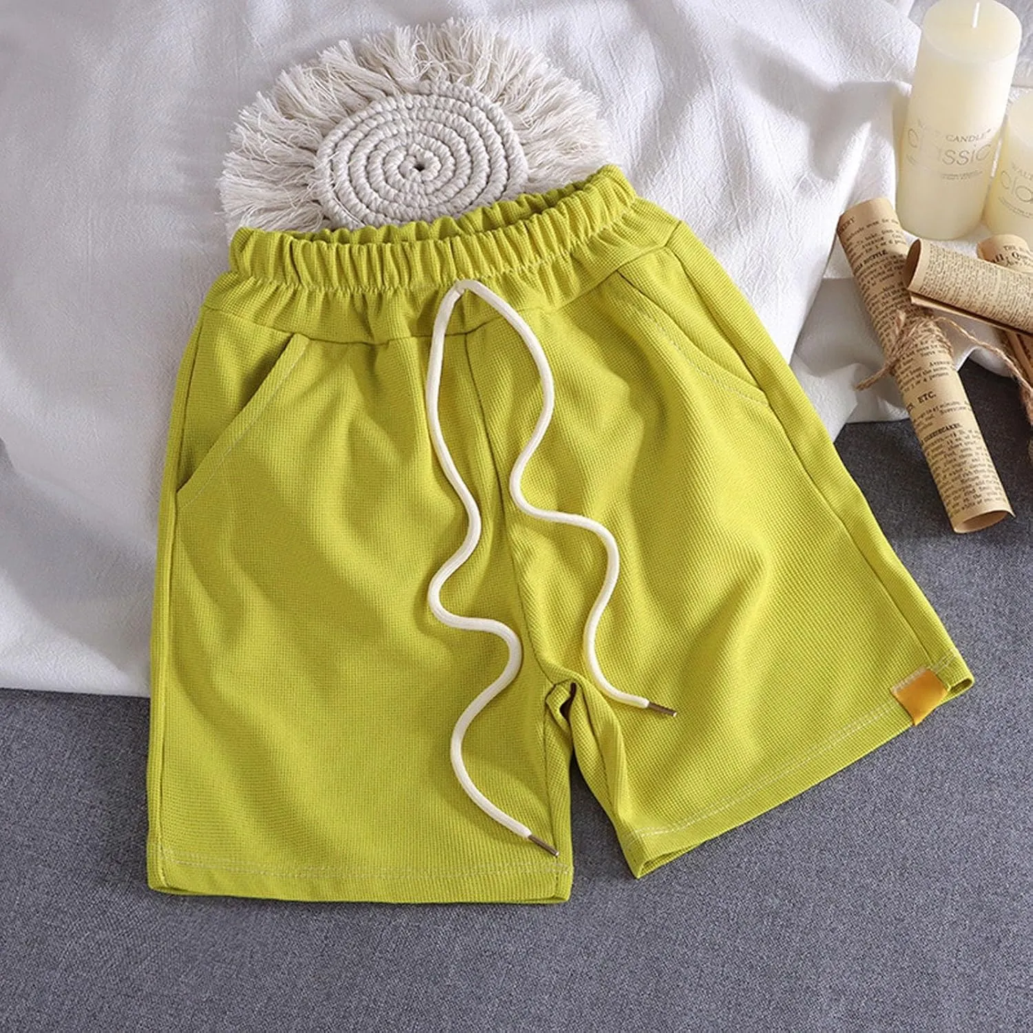 Athletic Running Shorts for Boys Casual Pull on Jogger Short Pants with Pockets Toddler Summer Active Short