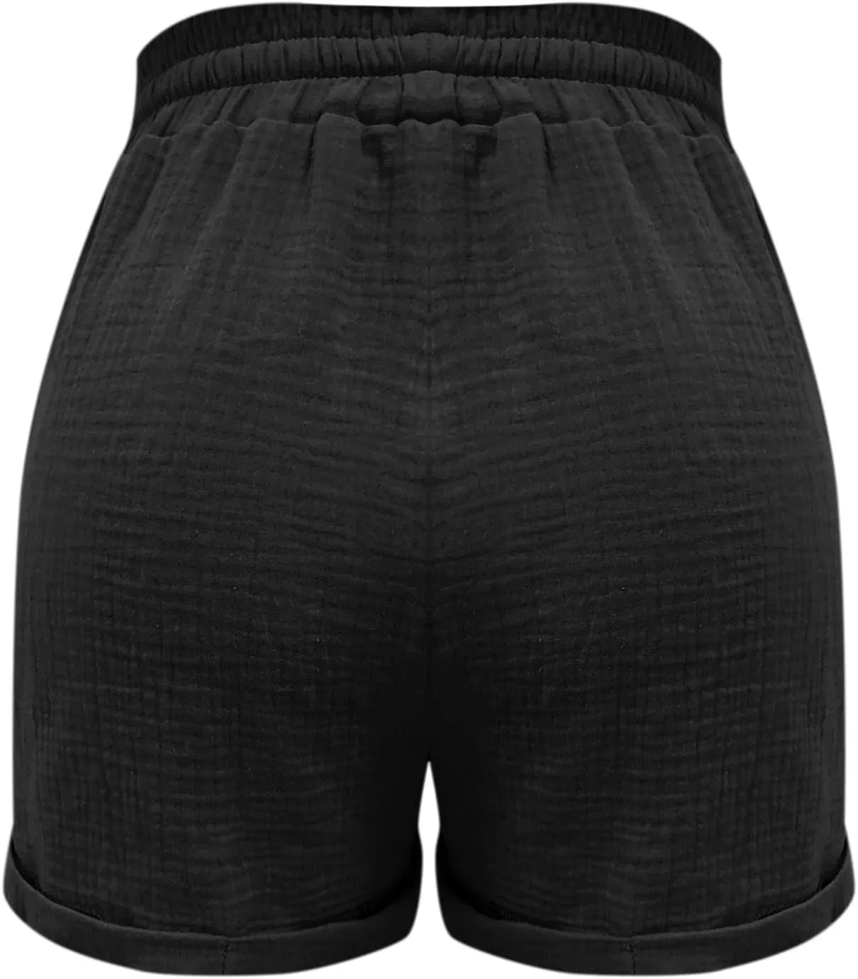 Beach Vacation Shorts for Women Summer 2025 Trendy Elastic High Waist Casual Short Pant Soft Lightweight with Pockets