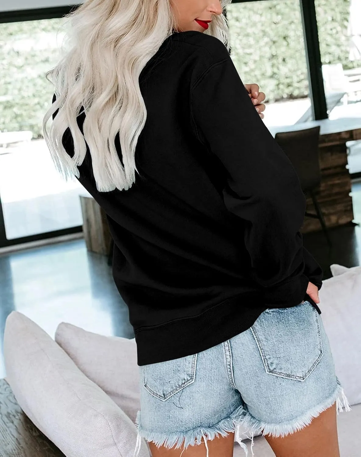 BeadChica Women's Casual Tunic Tops For Leggings Long Sleeve Henley Blouses Botton Down Shirts