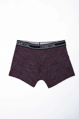 BOXER MAROON MELANGE
