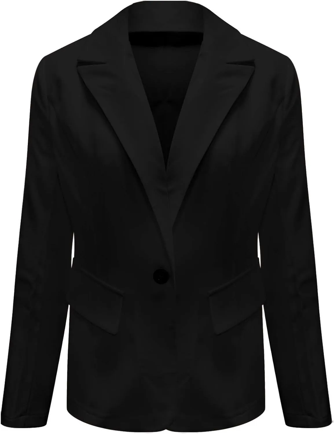 Bussiness Blazers for Women 2025 Lightweight Long Sleeves Single Button Office Blazer Jacket Open Front Cardigans