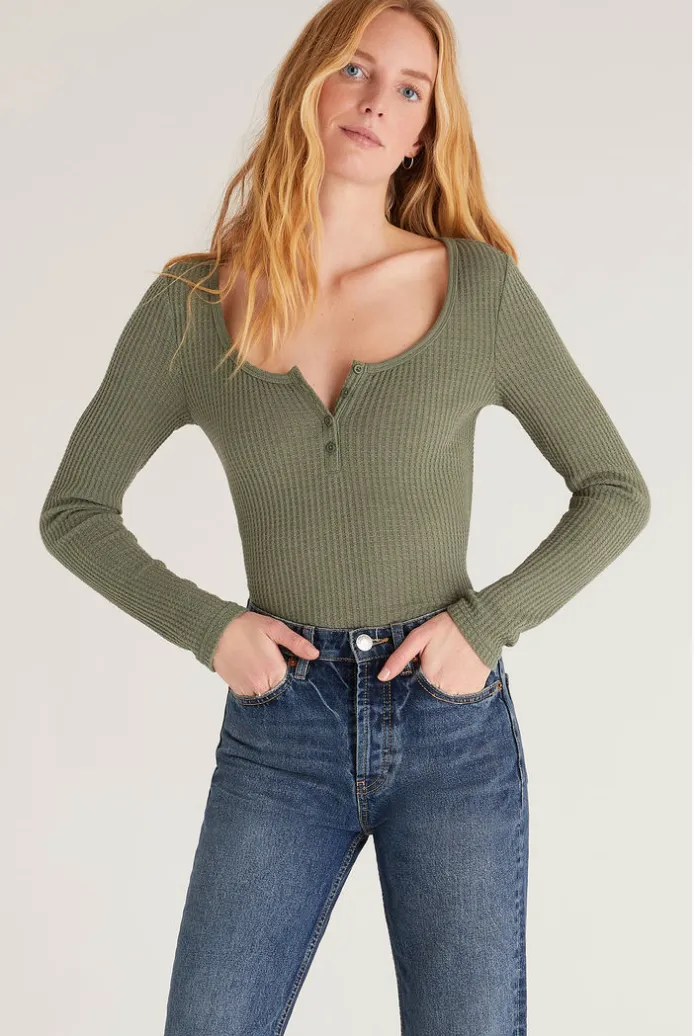 Cait Waffle Top