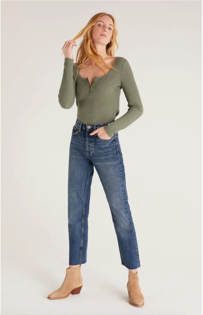Cait Waffle Top
