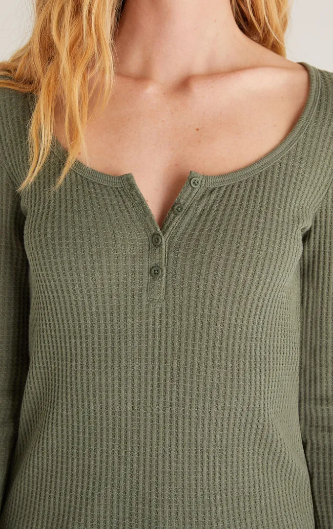 Cait Waffle Top