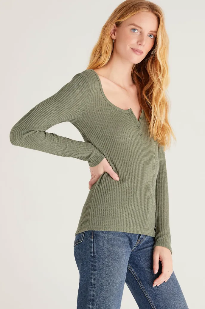 Cait Waffle Top