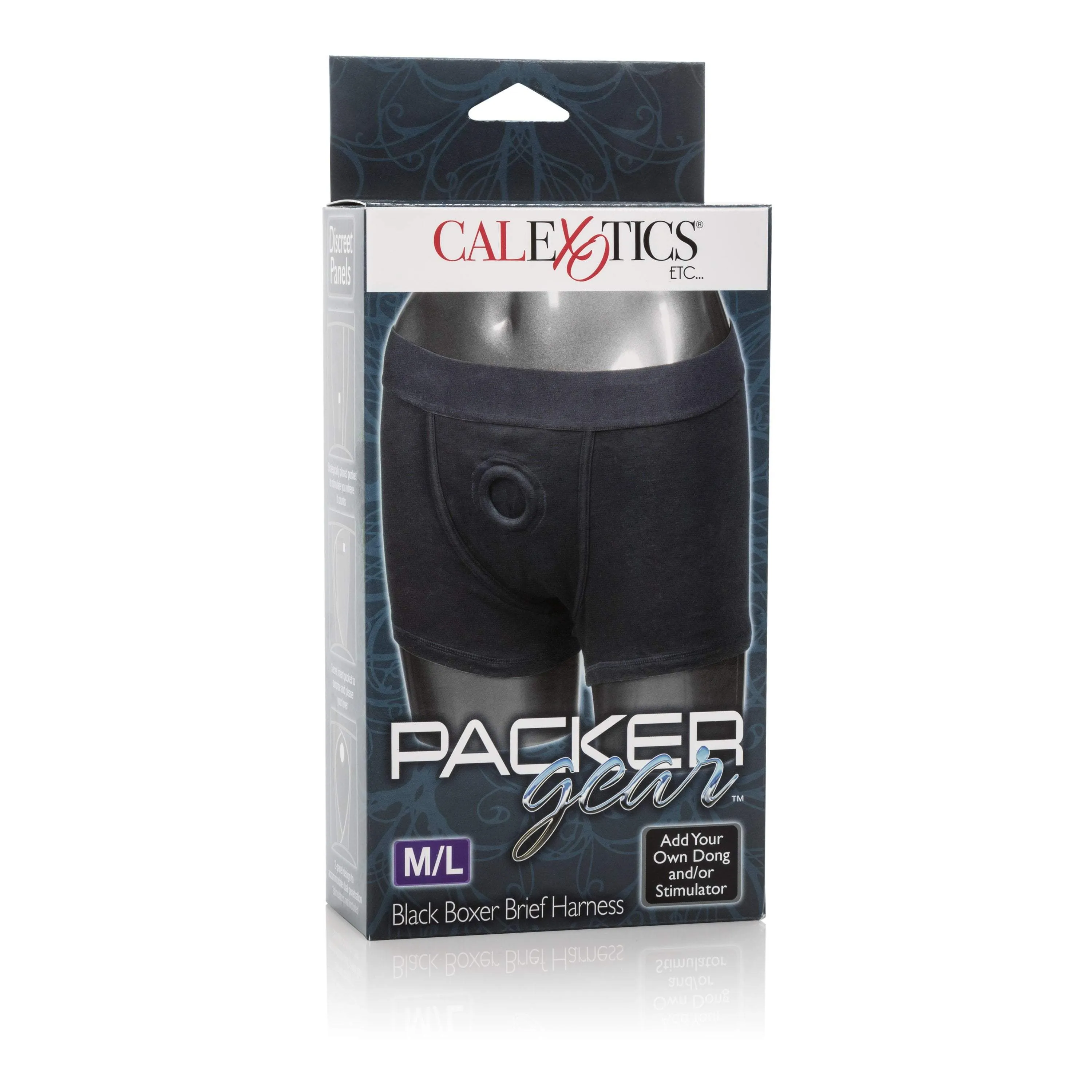 California Exotics - Packer Gear Black Boxer Brief Strap On Harness