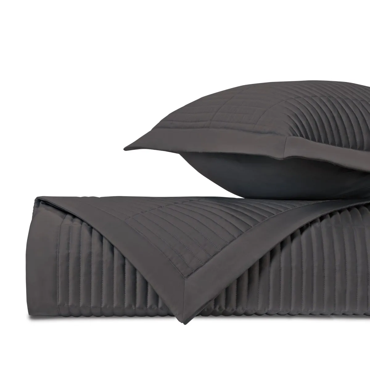 Channel Quilted Grisaglia Gray by Home Treasures