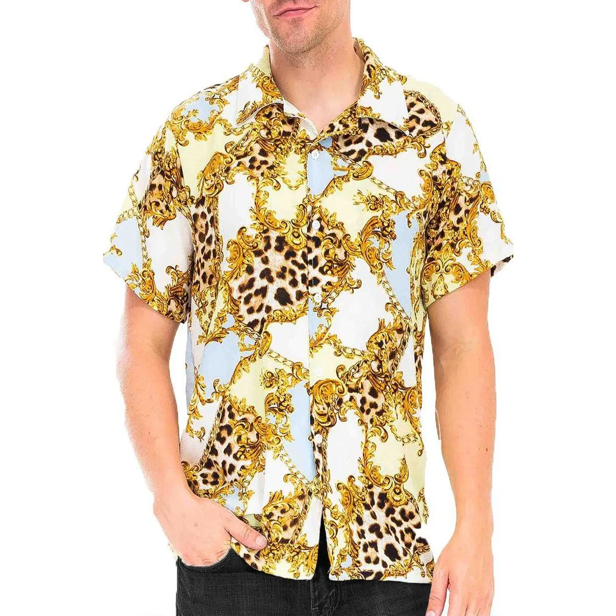 Cheetah Shirt & Denim Shorts