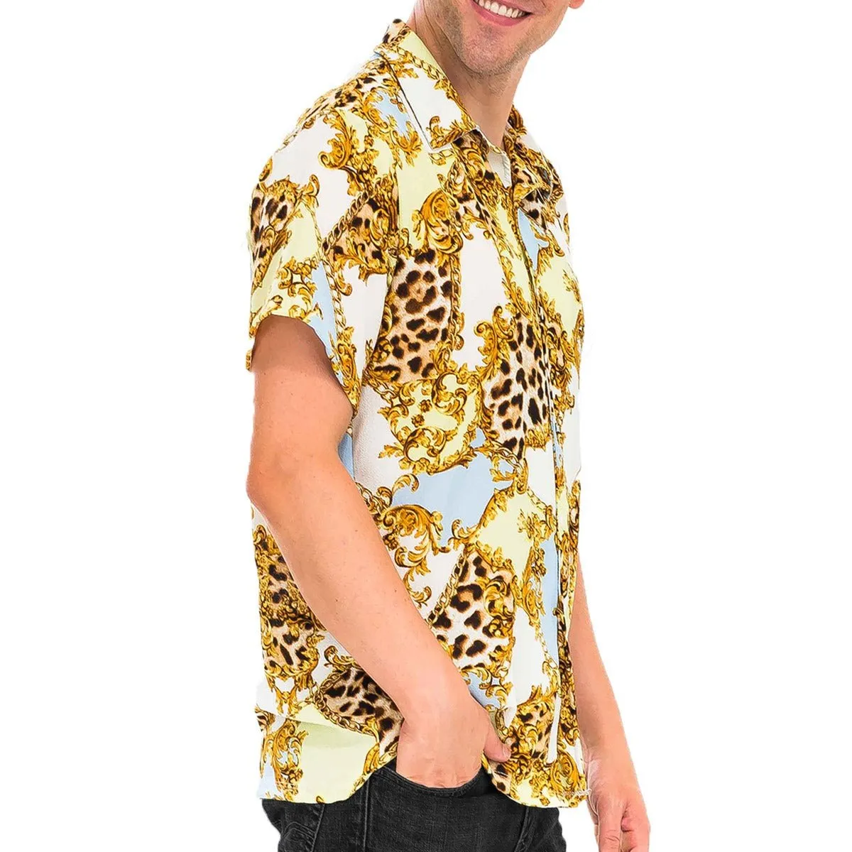 Cheetah Shirt & Denim Shorts
