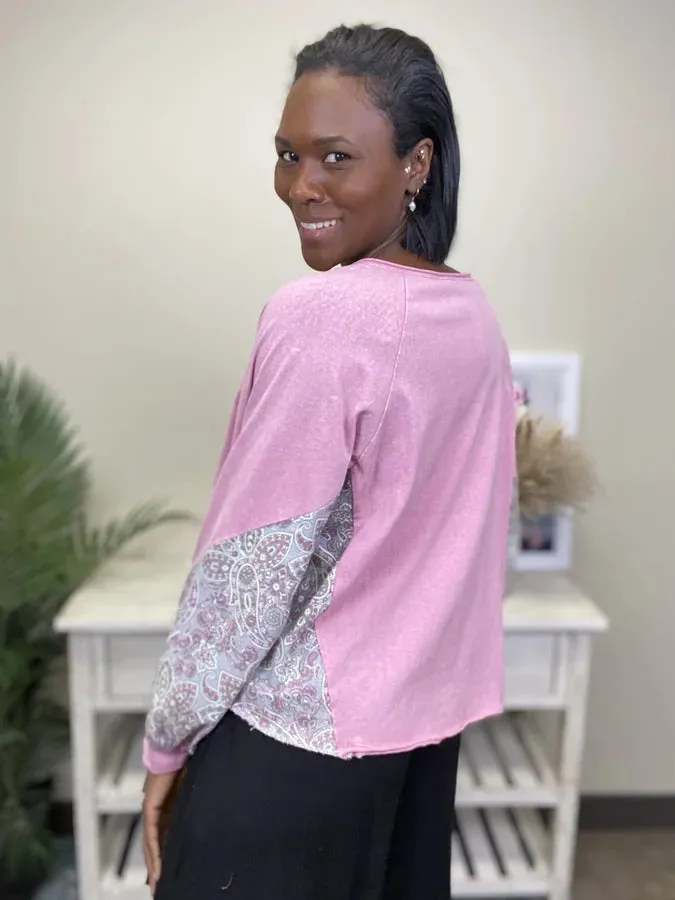 Circle Of Love Henley Long Sleeve Top