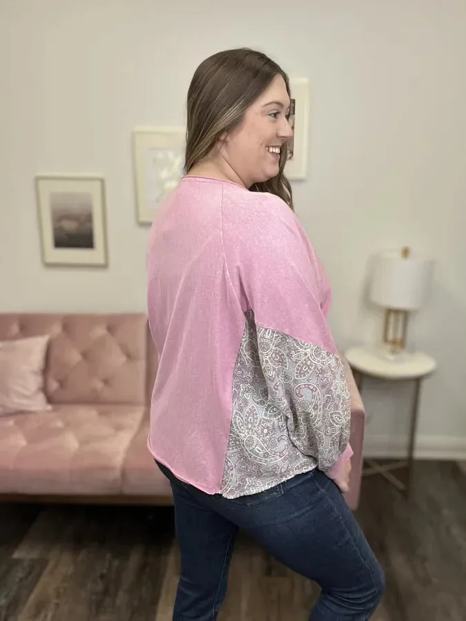 Circle Of Love Henley Long Sleeve Top