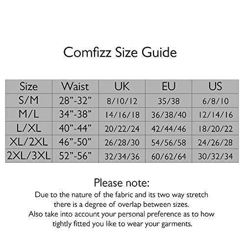 Comfizz Unisex Ostomy/Post Surgery Support Boxers | Level 1/Light Support | High Rise Waist (Black L/XL)