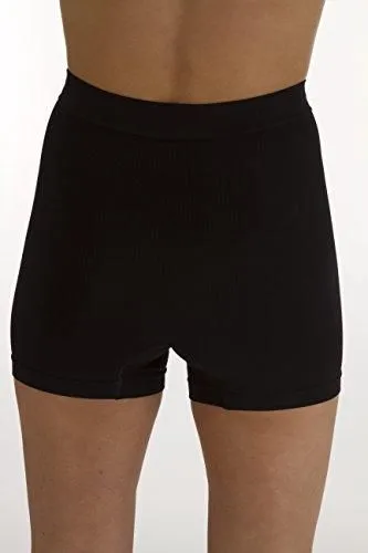 Comfizz Unisex Ostomy/Post Surgery Support Boxers | Level 1/Light Support | High Rise Waist (Black L/XL)