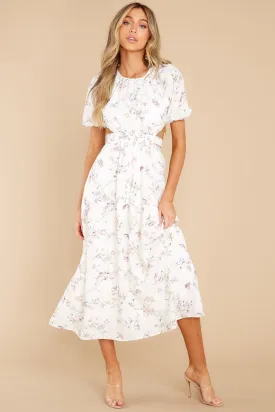 Daytime Ventures Ivory Floral Print Maxi Dress