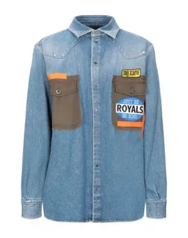 Dolce & Gabbana Man Denim shirt Blue 15 ½ inches-neck
