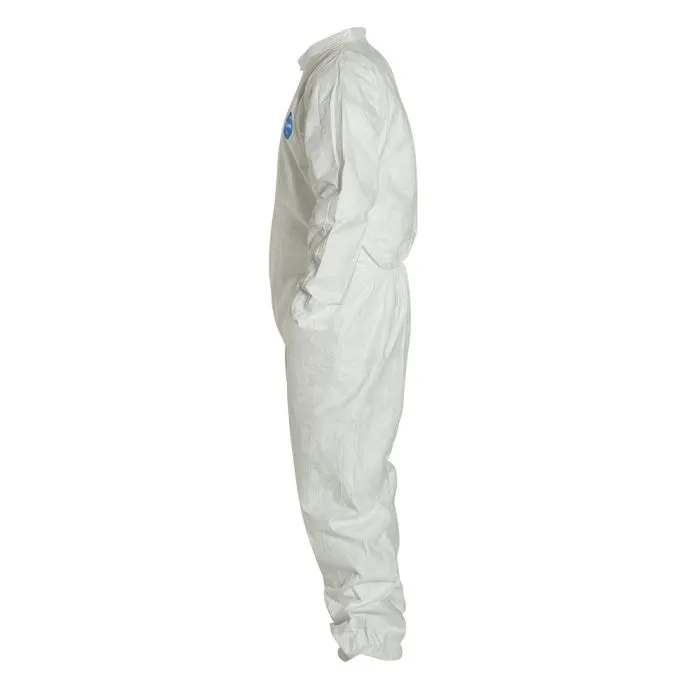 DuPont TY125SWH Tyvek 400 Coverall with Elastic Wrists and Ankles, 1 Each