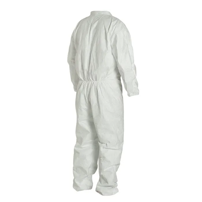 DuPont TY125SWH Tyvek 400 Coverall with Elastic Wrists and Ankles, 1 Each