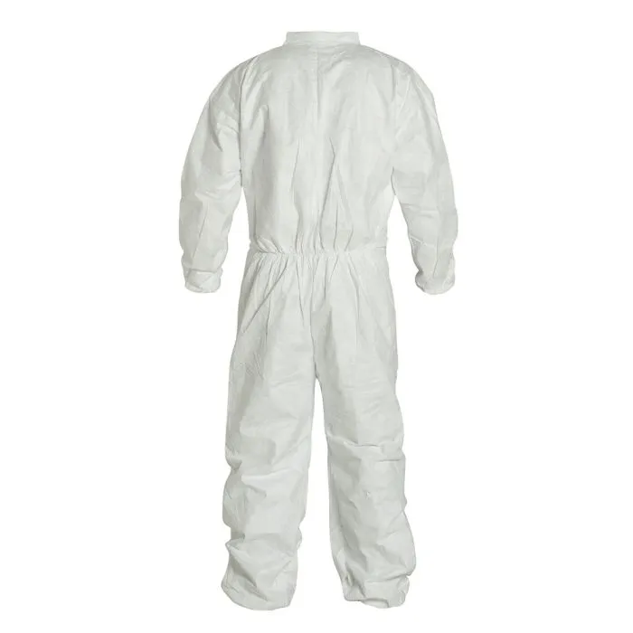 DuPont TY125SWH Tyvek 400 Coverall with Elastic Wrists and Ankles, 1 Each