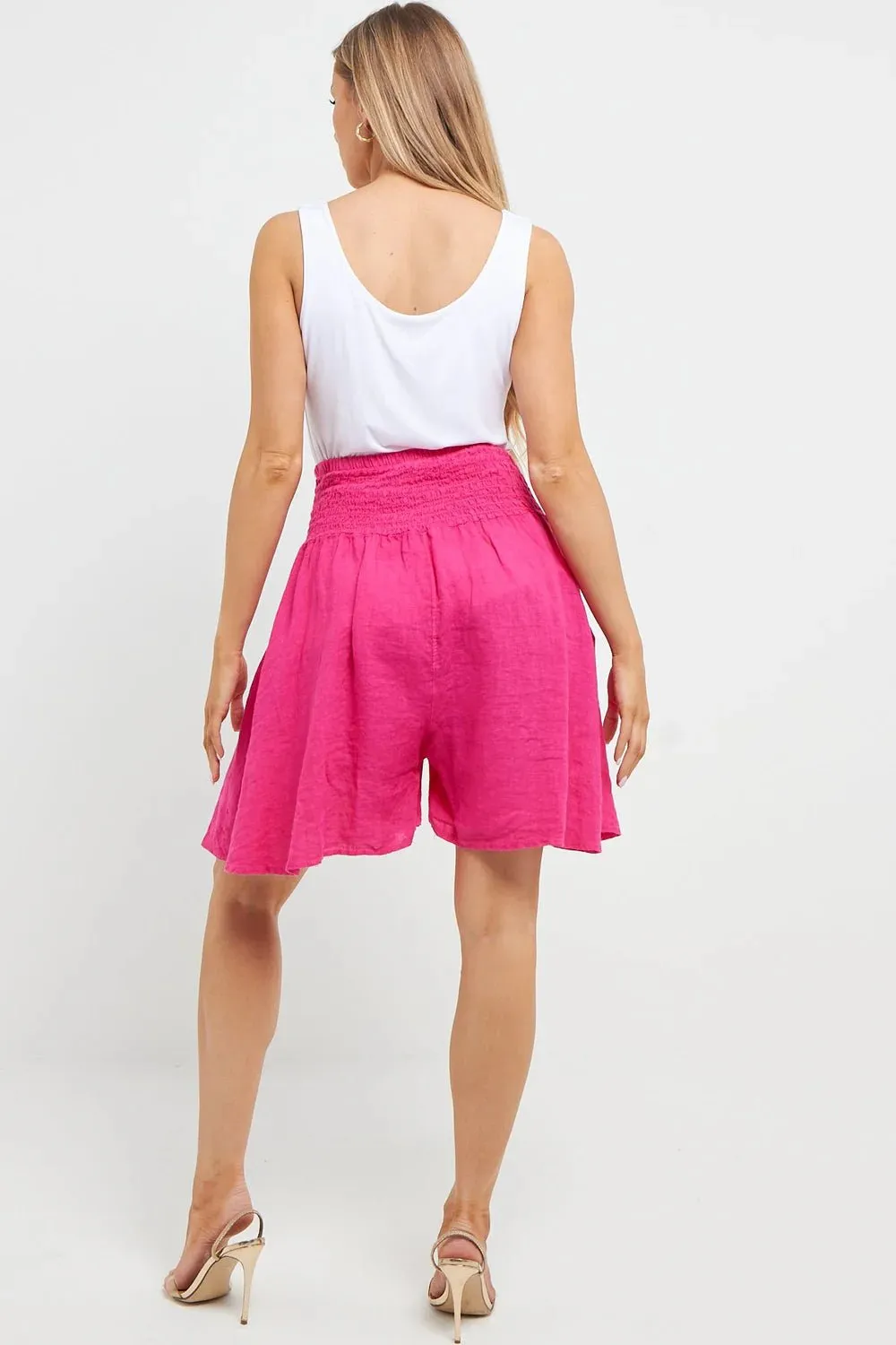 Esme Buttoned Detail Linen Short
