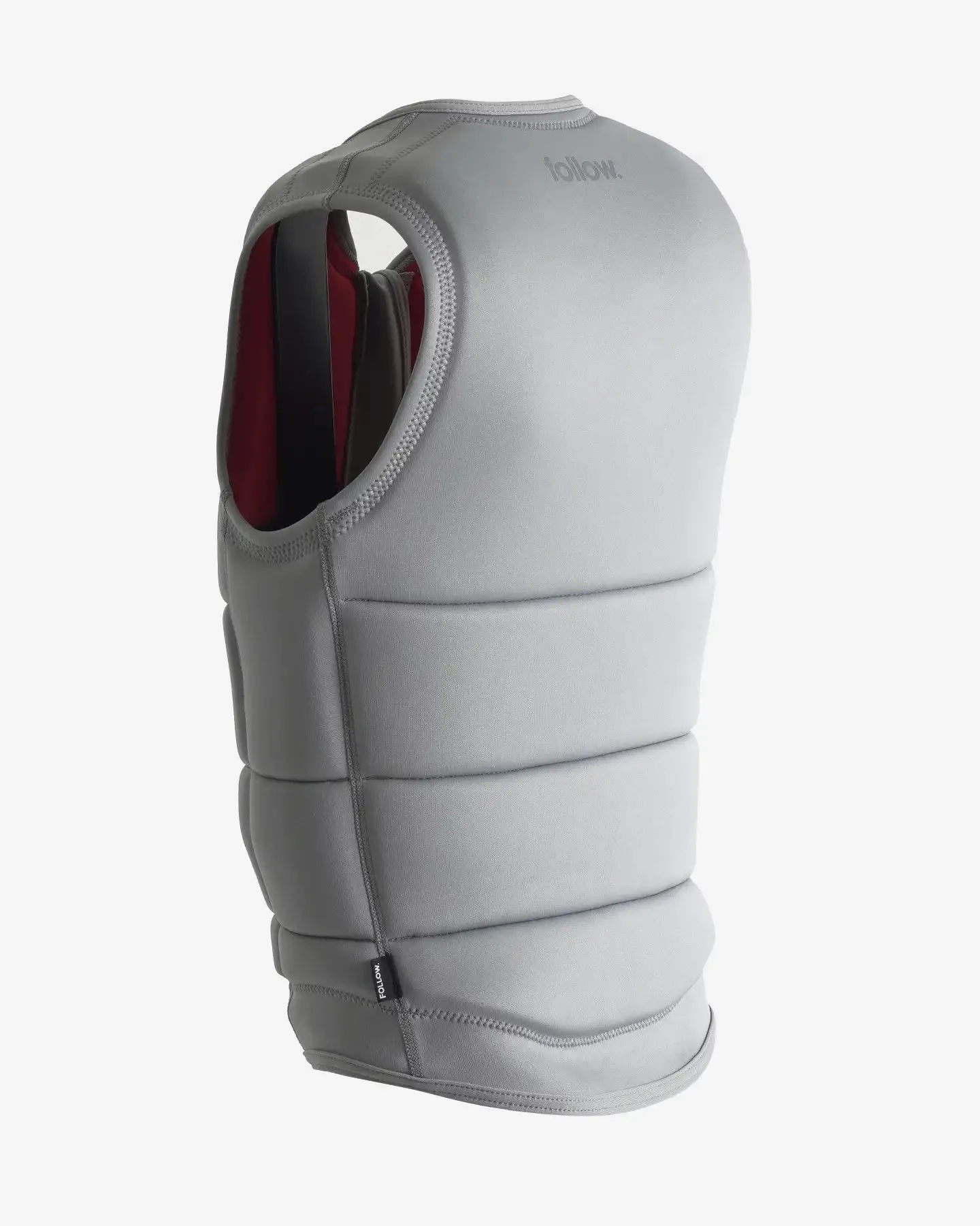 Follow | Corp Impact Vest - Light Grey/Red