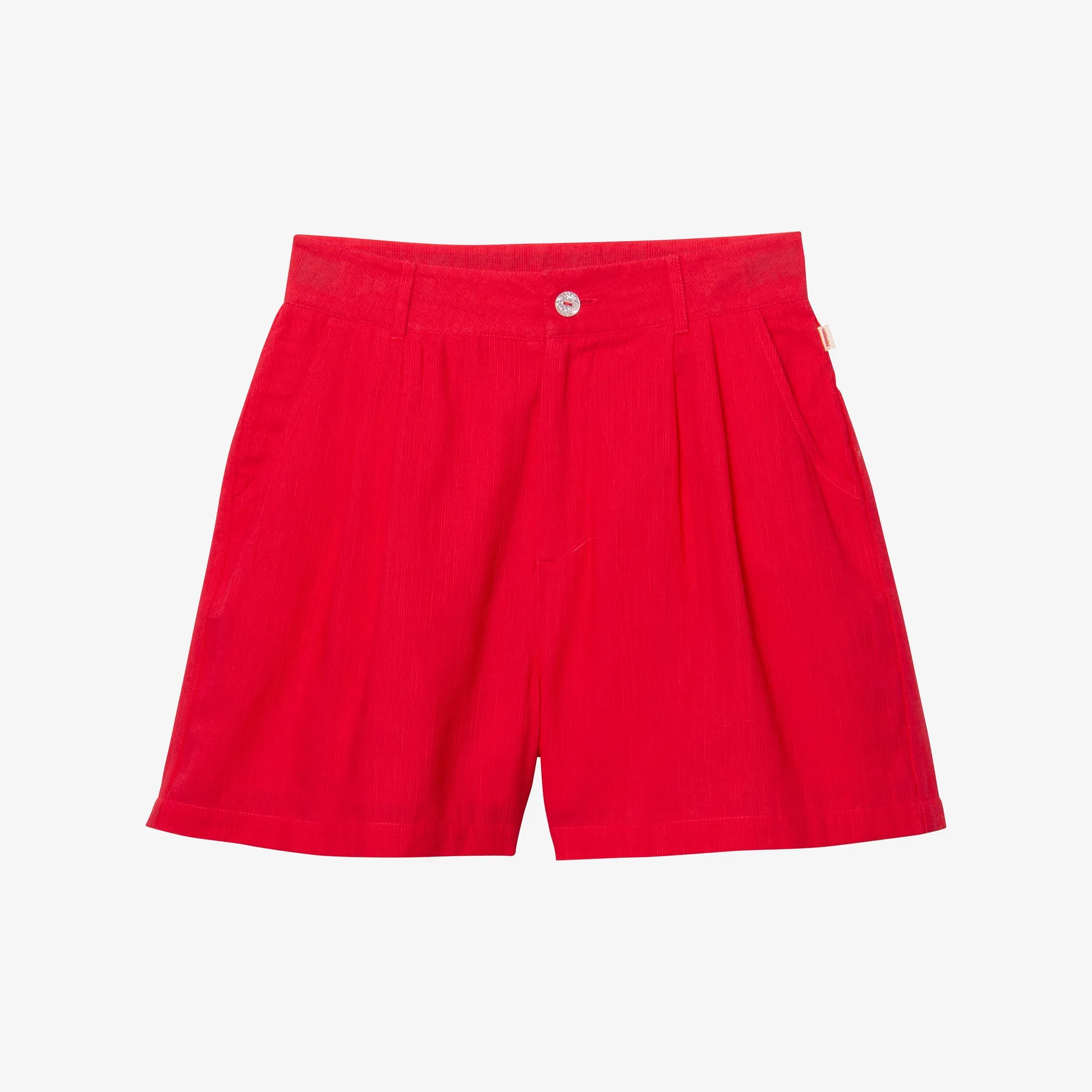 Girls' pink textured shorts