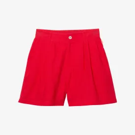 Girls' pink textured shorts