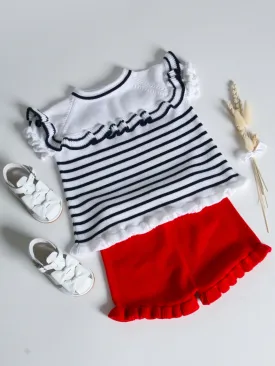 Granlei nautical frill short set