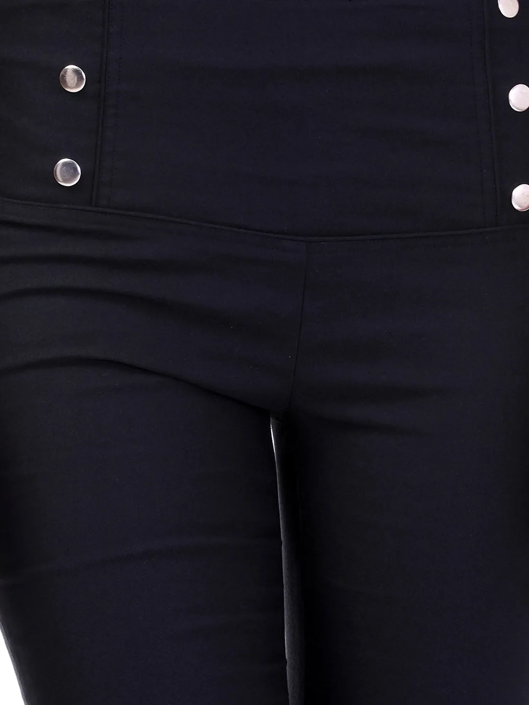 High Waisted Black Jeggings