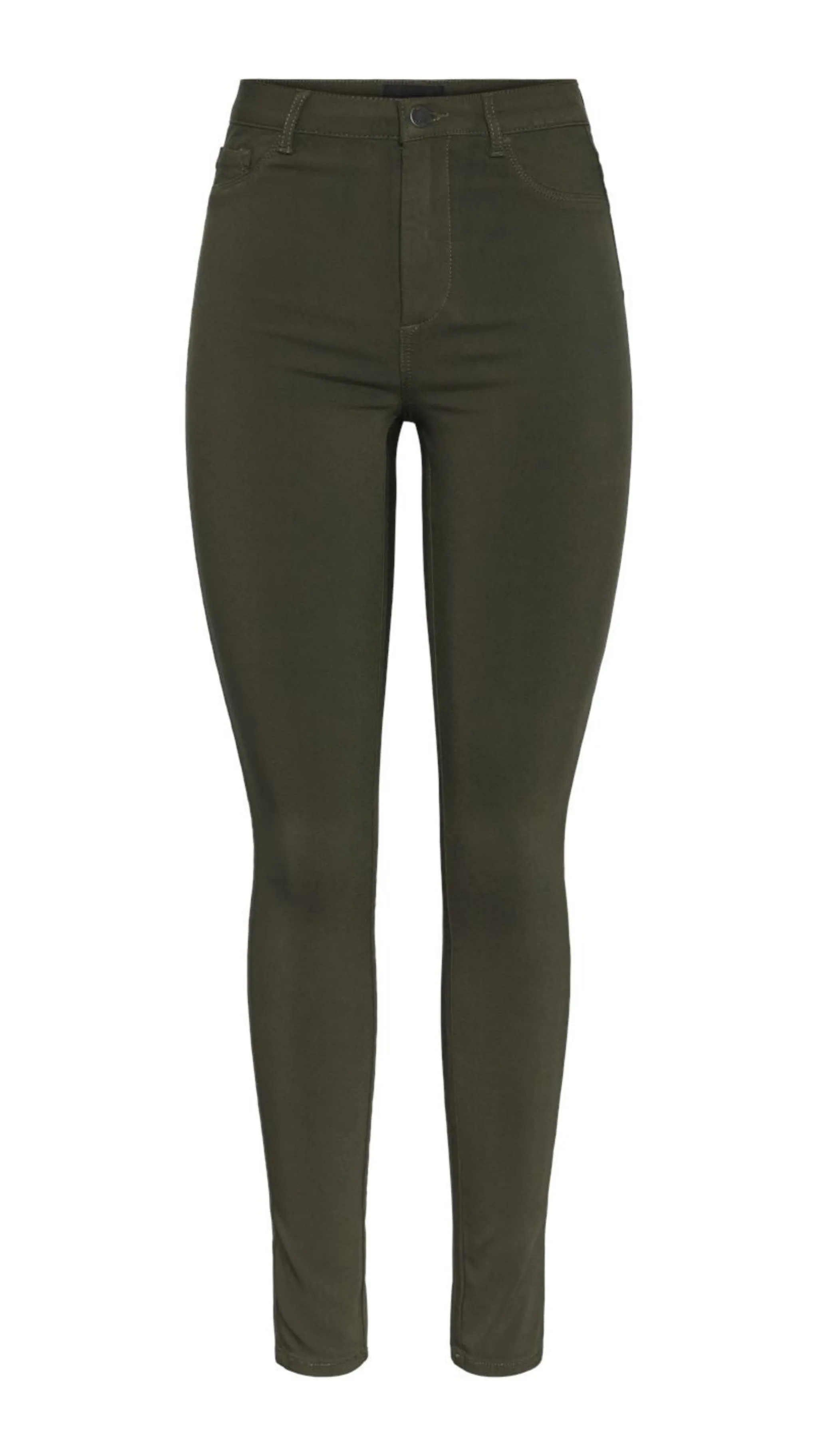 Highskin Jeggings- Khaki