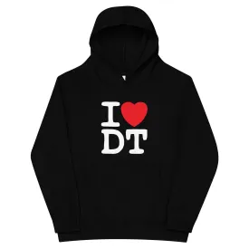 I LOVE DT Kids fleece hoodie