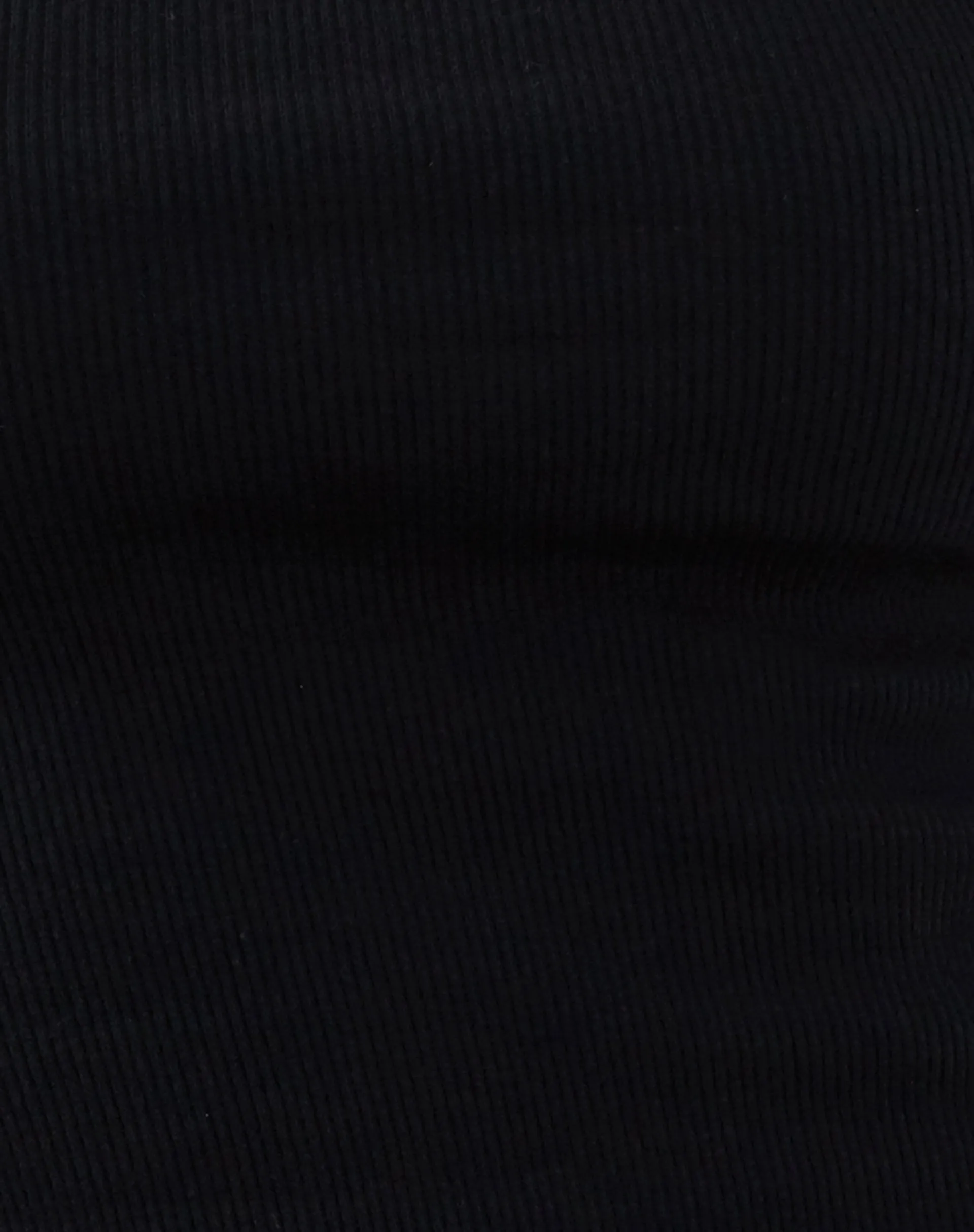 Icah Ribbed Vest Top in Black with Red Binding