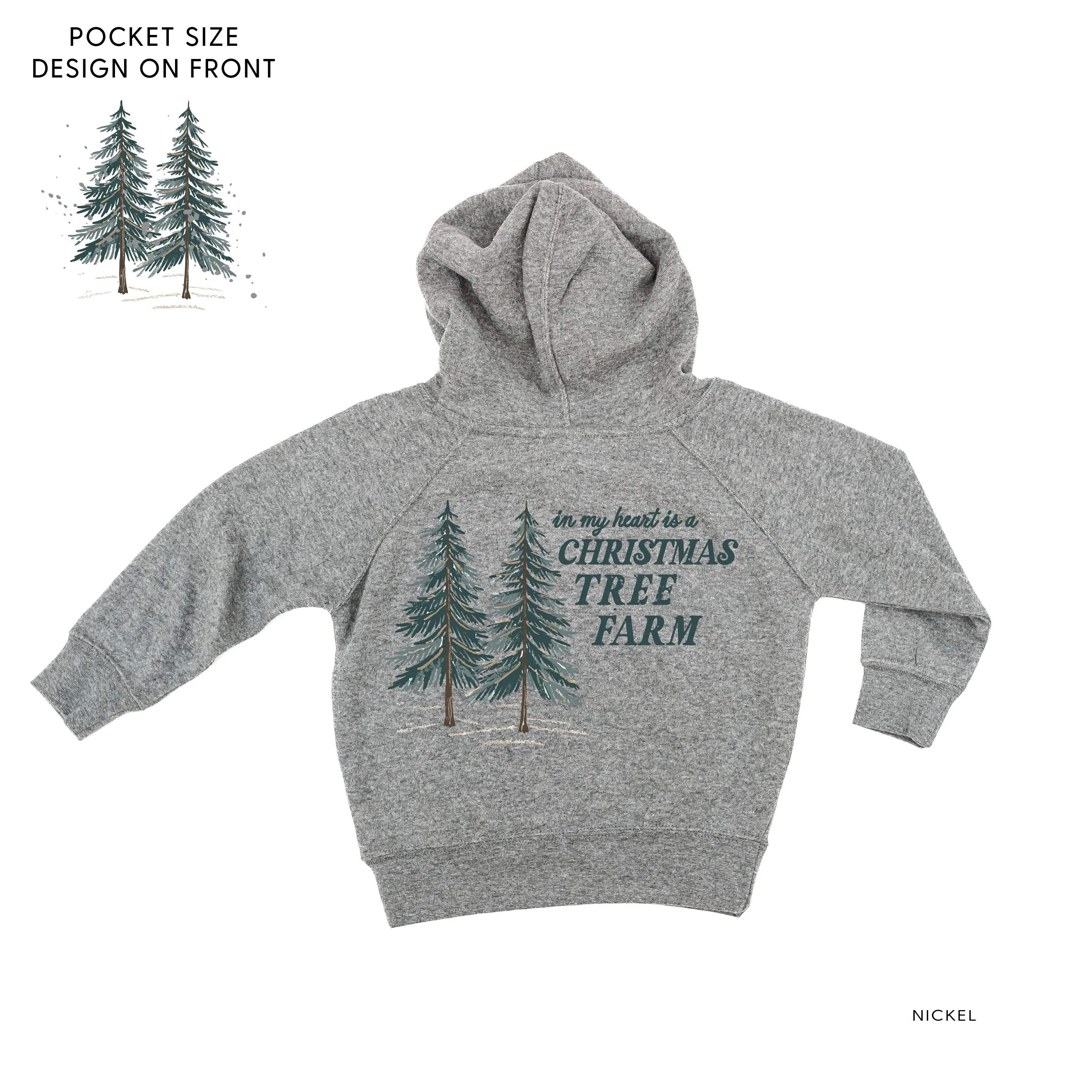 In My Heart Is A Christmas Tree Farm (pf&b) - Child HOODIE