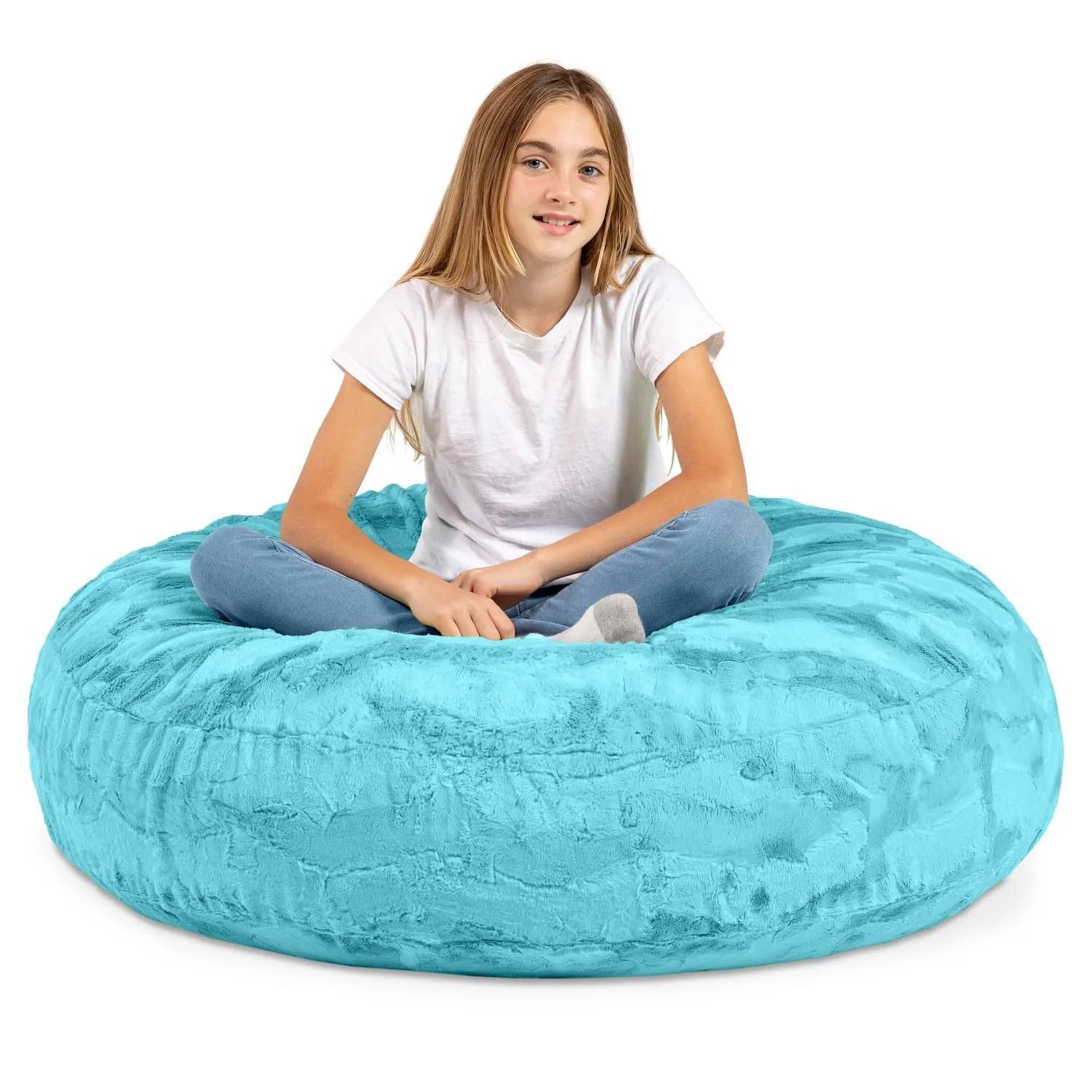 Jaxx Cocoon 4 Foot Bean Bag Chair - Faux Fur