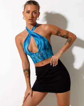 Kaiya Crop Top in Tropical Rave