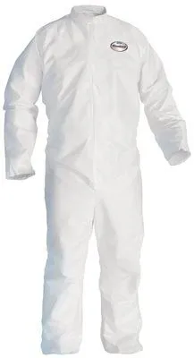 Kleenguard* A30 Breathable Splash And Particle Protection Coveralls Front Zipper With 1 Inch  Flap White 3Xl