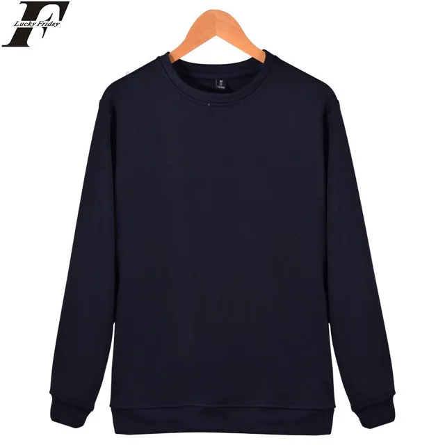 LUCKYFRIDAYF solid color hoodies Fashion Cotton Men/women Long Sleeve Hip Hop Hoodies Street WearHarajuku Sweatshirt XXXXL bts