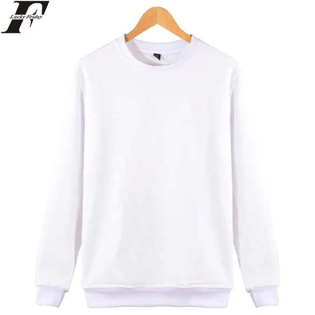 LUCKYFRIDAYF solid color hoodies Fashion Cotton Men/women Long Sleeve Hip Hop Hoodies Street WearHarajuku Sweatshirt XXXXL bts