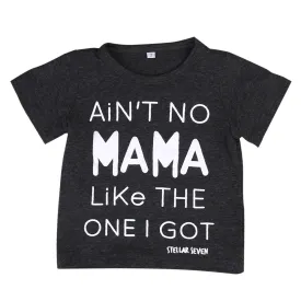 Mama Kids Baby Matching Tops Boys Girls Cotton Clothes Women Family T Shirts Blouses Famly Matching Outfits Clothing