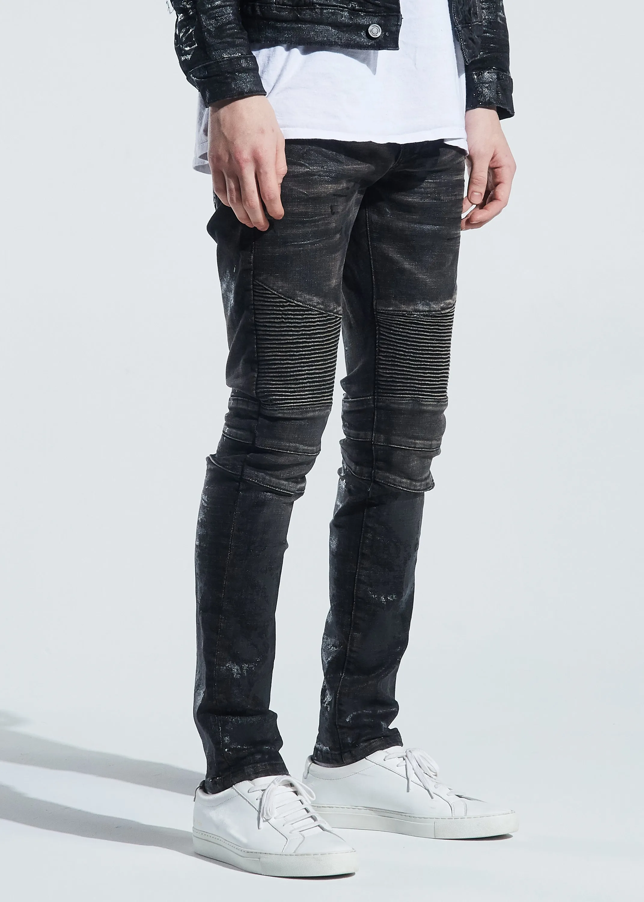 Morant Biker Denim (Waxed Black)