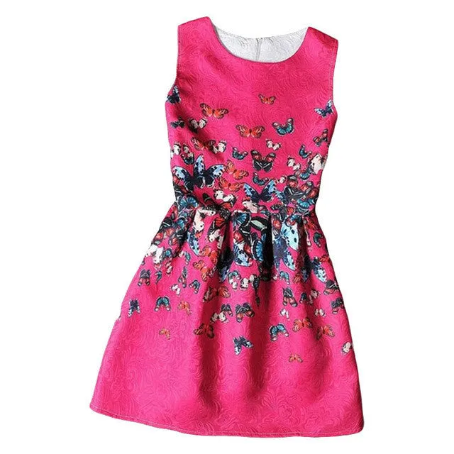 Mother Daughter Dresses Clothes Mom and Daughter Dress Family Matching Outfits Family Clothing Butterfly Print Summer Dress