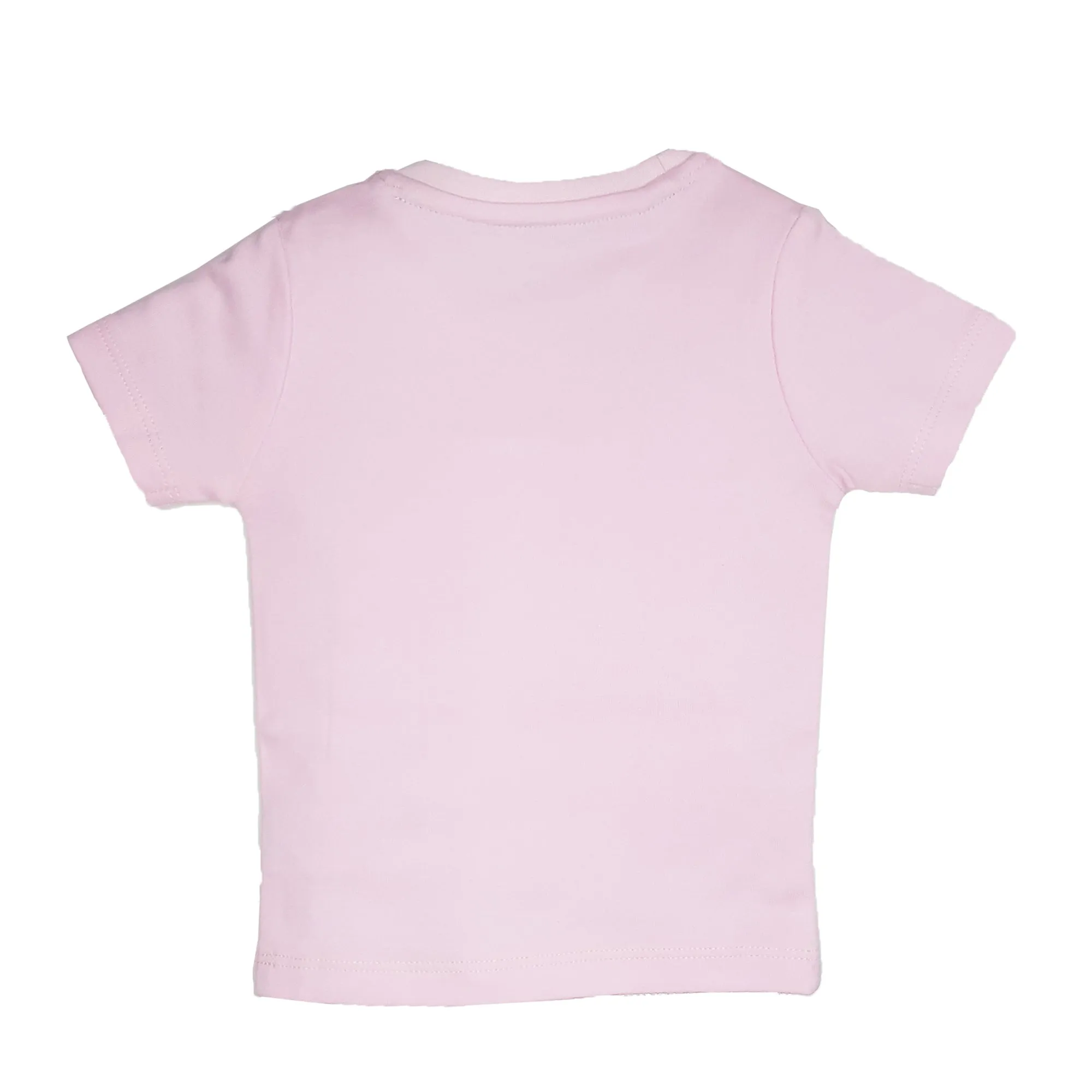 My Milestones Round Neck T-Shirt HS Solid Aqua / Peach / Pink - 3 Pc Pack