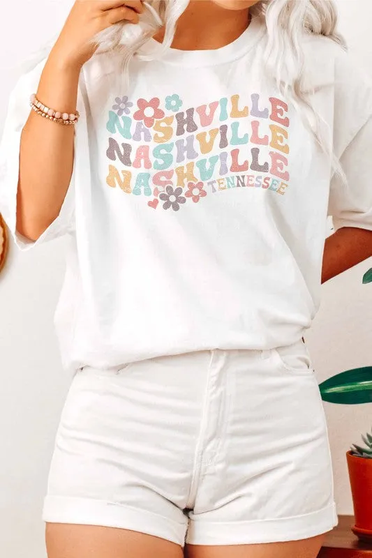NASHVILLE TENNESSEE GRAPHIC TEE PLUS SIZE