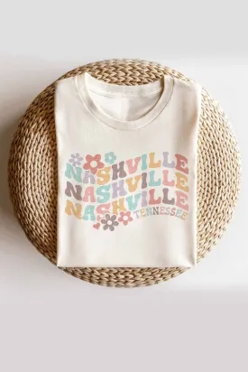 NASHVILLE TENNESSEE GRAPHIC TEE PLUS SIZE