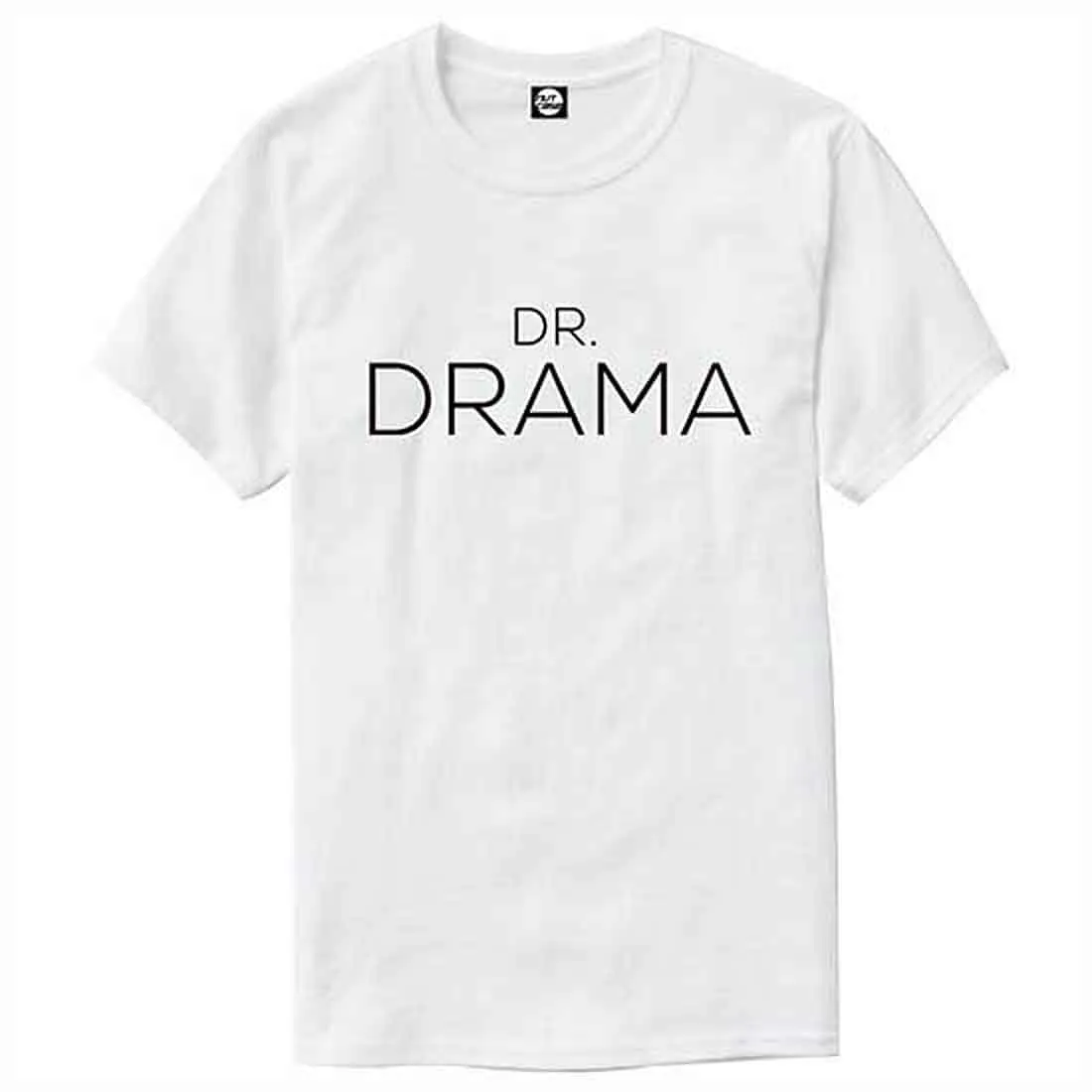 Nutcase Designer Round Neck Men's T-Shirt Wrinkle-Free Poly Cotton Tees - Dr. Drama